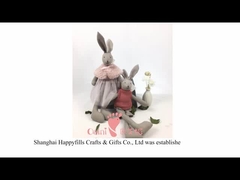 100% το μαλακό παιχνίδι 23cm βελούδου βαμβακιού οργανικό μαλακό γκρι αντέχει τη γη παιχνιδιών φιλική