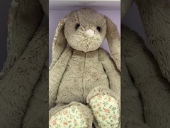 Άνετα Λούτρινα Βρεφικά Παπούτσια 9cm Βρεφικά Ζεστά Λευκά Κουνέλια